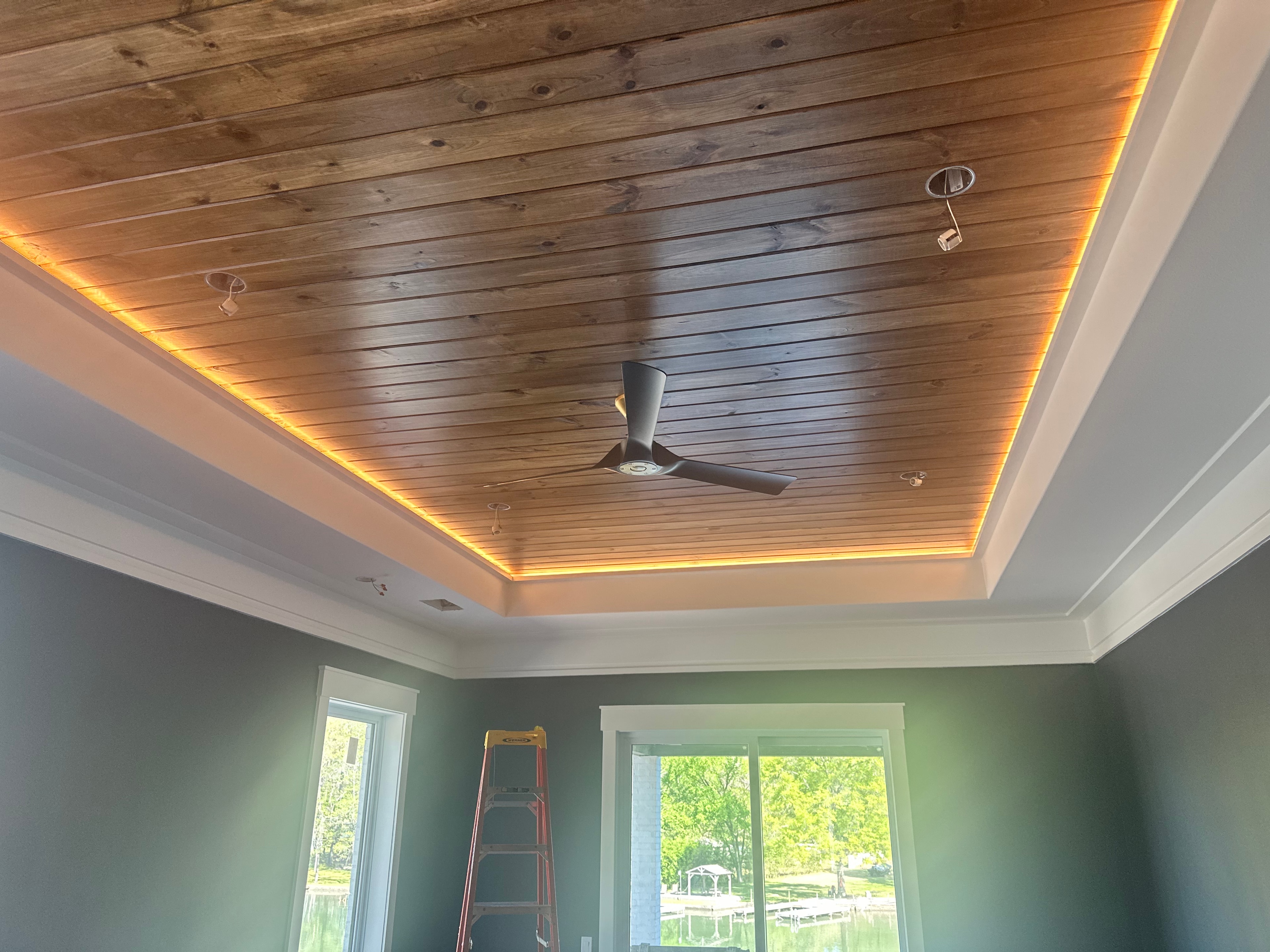 Wood Ceiling — LED Cove Lighting